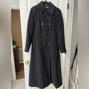 Jones New York Black Double-Breasted Coat